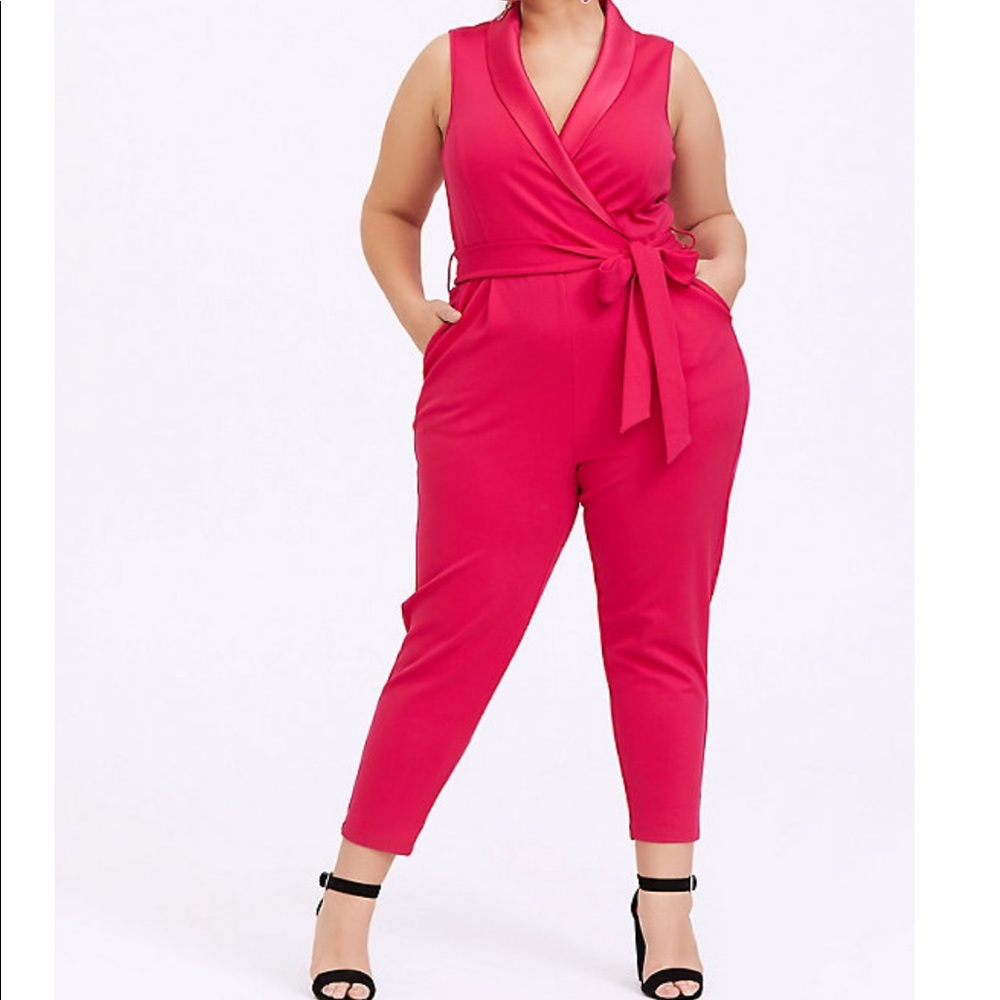 Torrid Fuchsia jumpsuit